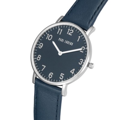 Zegarek Męski Paul Lorens PL11989A5-6F1 na pasku skórzanym w kolorze Srebrny/Srebrny o szerokości 20/18mm