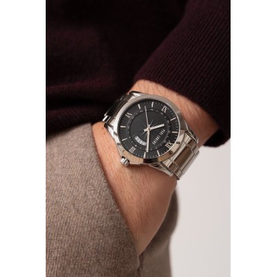 Zegarek Męski Paul Lorens PL3844B3-1C1 na bransolecie stalowej w kolorze Srebrny/Srebrny o szerokości 24/22mm