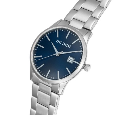 Zegarek Męski Paul Lorens PL14573B-6C1 na bransolecie stalowej w kolorze Srebrny/Srebrny o szerokości 22/20mm