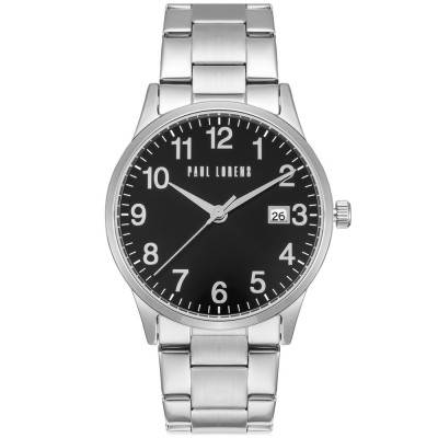 Zegarek Męski Paul Lorens PL14573B2-1C1 na bransolecie stalowej w kolorze Srebrny/Srebrny o szerokości 22/20mm