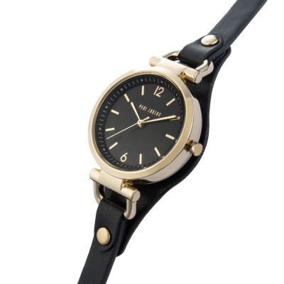 Zegarek Damski Paul Lorens PL3652A-1A2 na pasku skórzanym w kolorze Złoty/Czarny o szerokości 8/8mm