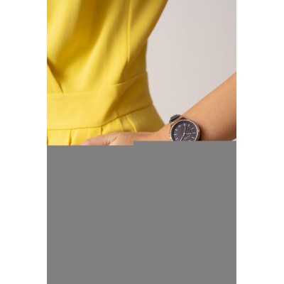 Zegarek Damski Paul Lorens PL3652A-1B3 na pasku skórzanym w kolorze Różowe Złoto/Szary o szerokości 8/8mm