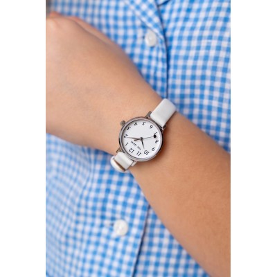Zegarek Damski Paul Lorens PL14641A-3C1 na pasku skórzanym w kolorze Srebrny/Biały o szerokości 12/10mm