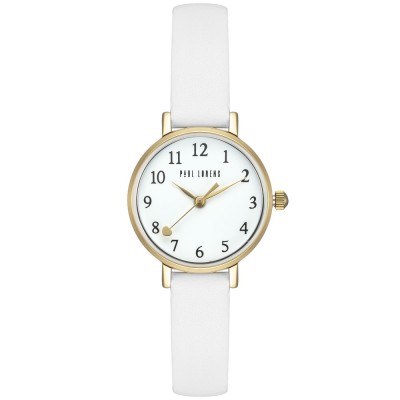 Zegarek Damski Paul Lorens PL14641A-3C2-2 na pasku skórzanym w kolorze Złoty/Biały o szerokości 12/10mm