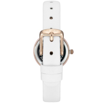 Zegarek Damski Paul Lorens PL14641A-3C2-3 na pasku skórzanym w kolorze Różowe Złoto/Biały o szerokości 12/10mm