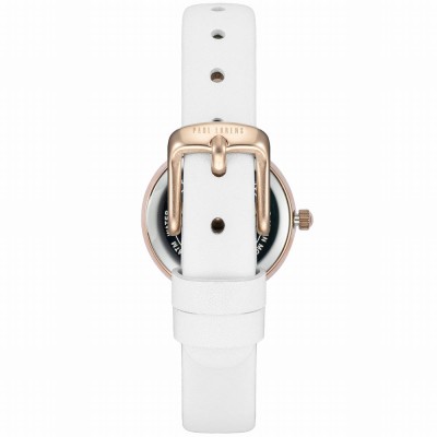 Zegarek Damski Paul Lorens PL14641A-3C2-3 na pasku skórzanym w kolorze Różowe Złoto/Biały o szerokości 12/10mm