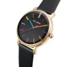 Zegarek Damski Paul Lorens PL12445A-1A2 na pasku skórzanym w kolorze Złoty/Czarny o szerokości 22/20mm