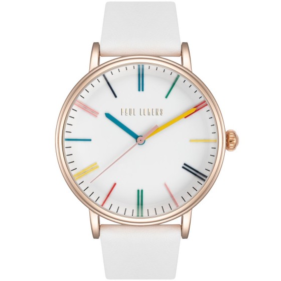 Zegarek Damski Paul Lorens PL12445A-3C3 na pasku skórzanym w kolorze Różowe Złoto/Biały o szerokości 22/20mm