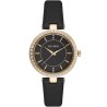 Zegarek Damski Paul Lorens PL10995A2-1A2 na pasku skórzanym w kolorze Złoty/Czarny o szerokości 14/12mm