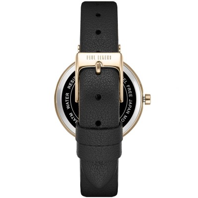Zegarek Damski Paul Lorens PL10995A2-1A2 na pasku skórzanym w kolorze Złoty/Czarny o szerokości 14/12mm