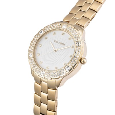 Zegarek Damski Paul Lorens PL8527B2-3D1 na bransolecie stalowej w kolorze Złoty/Złoty o szerokości 18/18mm