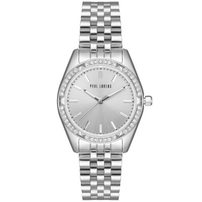 Zegarek Damski Paul Lorens PL14427B-3C1 na bransolecie stalowej w kolorze Srebrny/Srebrny o szerokości 16/14mm
