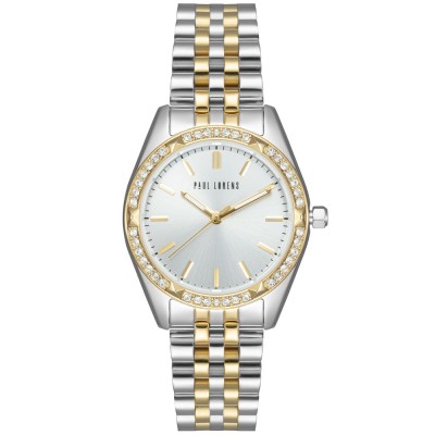 Zegarek Damski Paul Lorens PL14427B-3D2 na bransolecie stalowej w kolorze Srebrny/Złoty/Srebrny/Złoty o szerokości 16/14mm