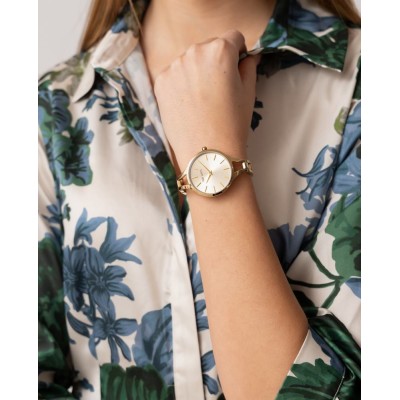 Zegarek Damski Paul Lorens PL11851B-4D1 na bransolecie stalowej w kolorze Złoty/Złoty o szerokości 10/10mm