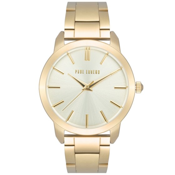 Zegarek Damski Paul Lorens PL10659B-4D1 na bransolecie stalowej w kolorze Złoty/Złoty o szerokości 18/18mm