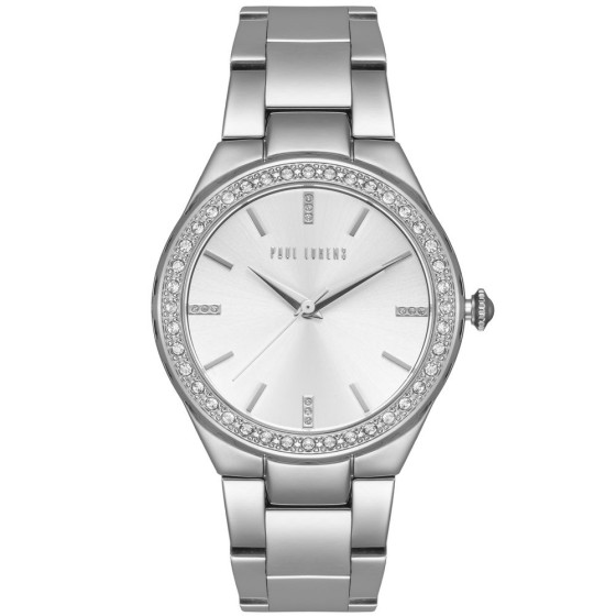 Zegarek Damski Paul Lorens PL9656B3-3C1 na bransolecie stalowej w kolorze Srebrny/Srebrny o szerokości 20/16mm