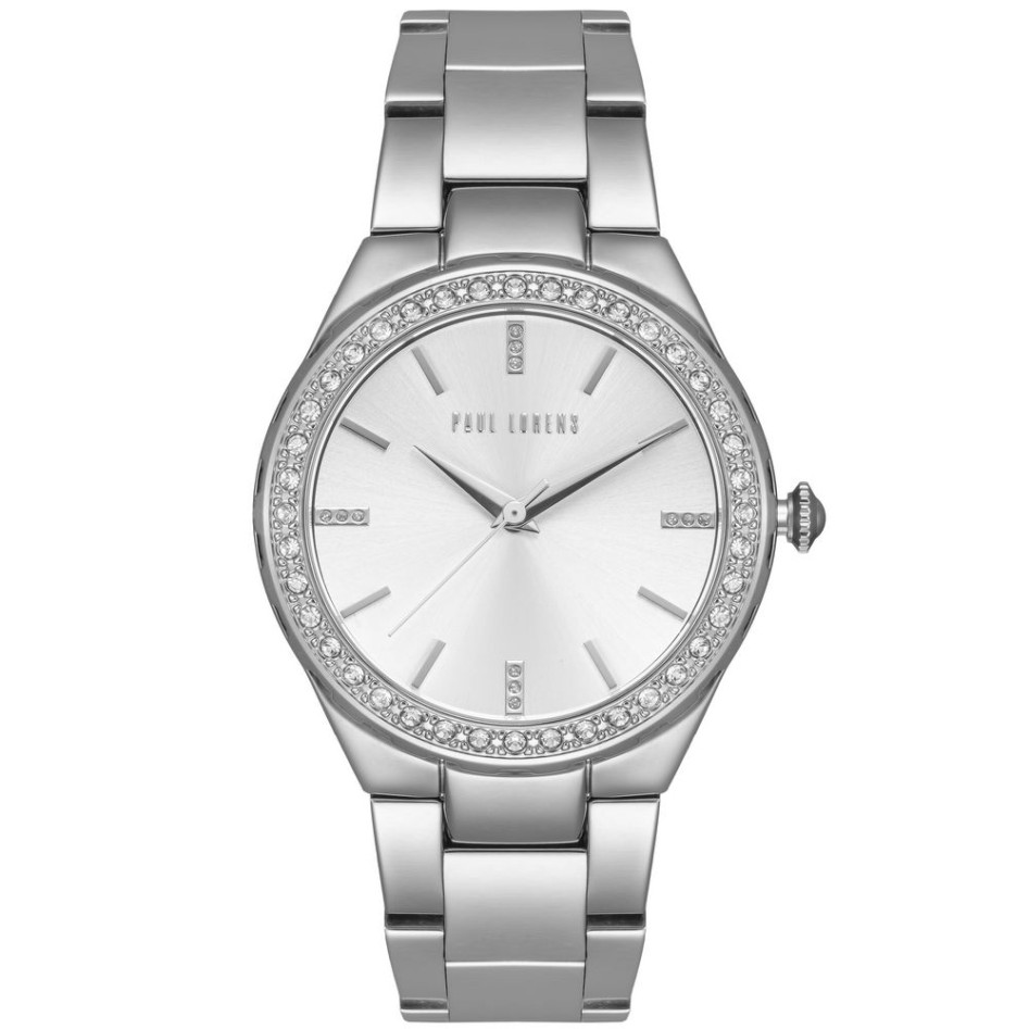 Zegarek Damski Paul Lorens PL9656B3-3C1 na bransolecie stalowej w kolorze Srebrny/Srebrny o szerokości 20/16mm
