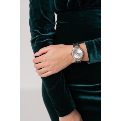 Zegarek Damski Paul Lorens PL9656B3-3C1 na bransolecie stalowej w kolorze Srebrny/Srebrny o szerokości 20/16mm