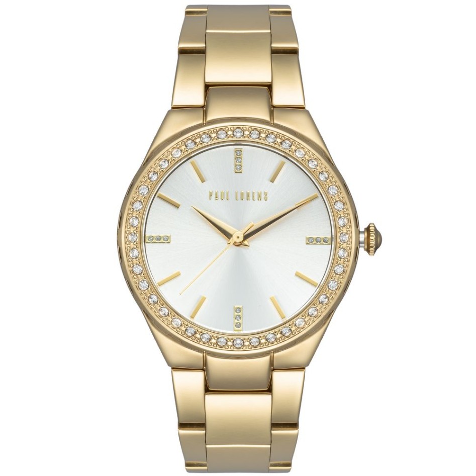 Zegarek Damski Paul Lorens PL9656B3-3D1 na bransolecie stalowej w kolorze Złoty/Złoty o szerokości 20/16mm