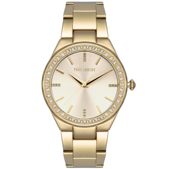 Zegarek Damski Paul Lorens PL9656B3-4D1 na bransolecie stalowej w kolorze Złoty/Złoty o szerokości 20/16mm