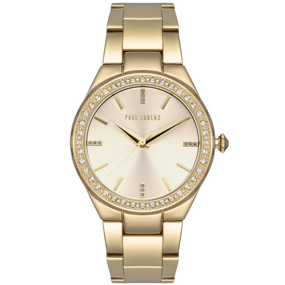 Zegarek Damski Paul Lorens PL9656B3-4D1 na bransolecie stalowej w kolorze Złoty/Złoty o szerokości 20/16mm