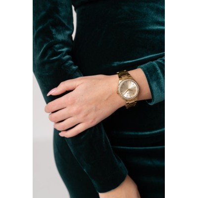 Zegarek Damski Paul Lorens PL9656B3-4D1 na bransolecie stalowej w kolorze Złoty/Złoty o szerokości 20/16mm
