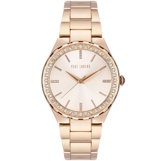 Zegarek Damski Paul Lorens PL9656B3-4D2 na bransolecie mesh w kolorze Różowe Złoto/Różowe Złoto o szerokości 20/16mm