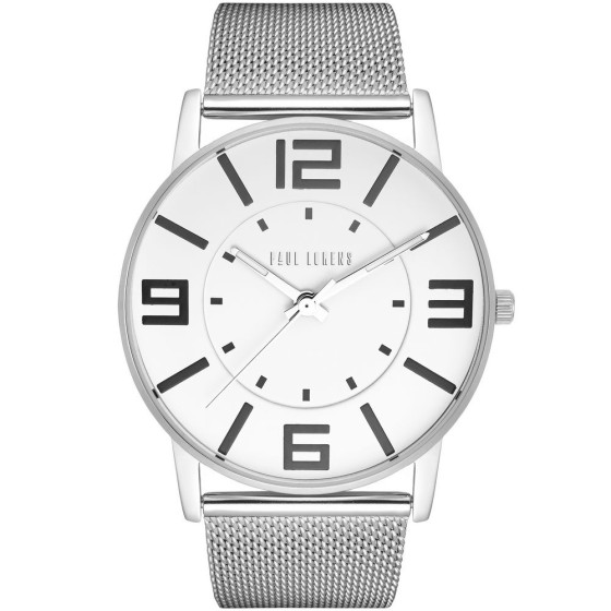 Zegarek Damski Paul Lorens PL1874B2-3C1 na bransolecie mesh w kolorze Srebrny/Srebrny o szerokości 24/22mm