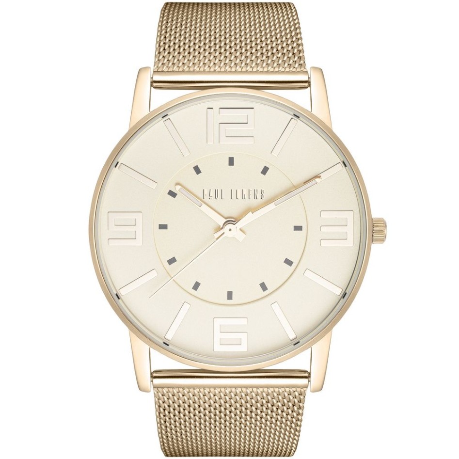 Zegarek Damski Paul Lorens PL1874B2-4D1 na bransolecie mesh w kolorze Złoty/Złoty o szerokości 24/22mm