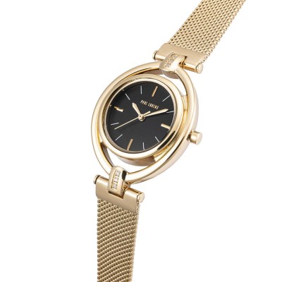 Zegarek Damski Paul Lorens PL13628B-1D1 na bransolecie mesh w kolorze Złoty/Złoty o szerokości 14/12mm
