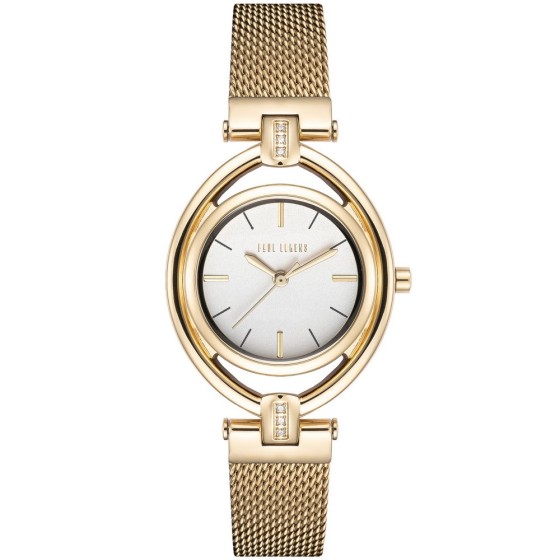 Zegarek Damski Paul Lorens PL13628B-3D1 na bransolecie mesh w kolorze Złoty/Złoty o szerokości 14/12mm
