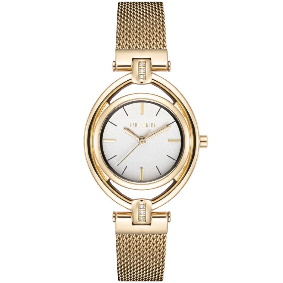Zegarek Damski Paul Lorens PL13628B-3D1 na bransolecie mesh w kolorze Złoty/Złoty o szerokości 14/12mm