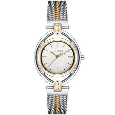 Zegarek Damski Paul Lorens PL13628B-3D2 na bransolecie mesh w kolorze Srebrny/Złoty/Srebrny/Złoty o szerokości 14/12mm