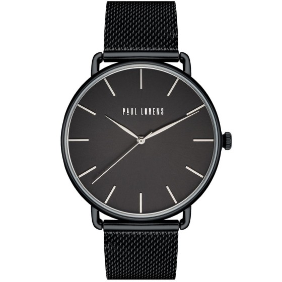 Zegarek Damski Paul Lorens PL13032B-1A1 na bransolecie mesh w kolorze Czarny/Czarny o szerokości 20/20mm