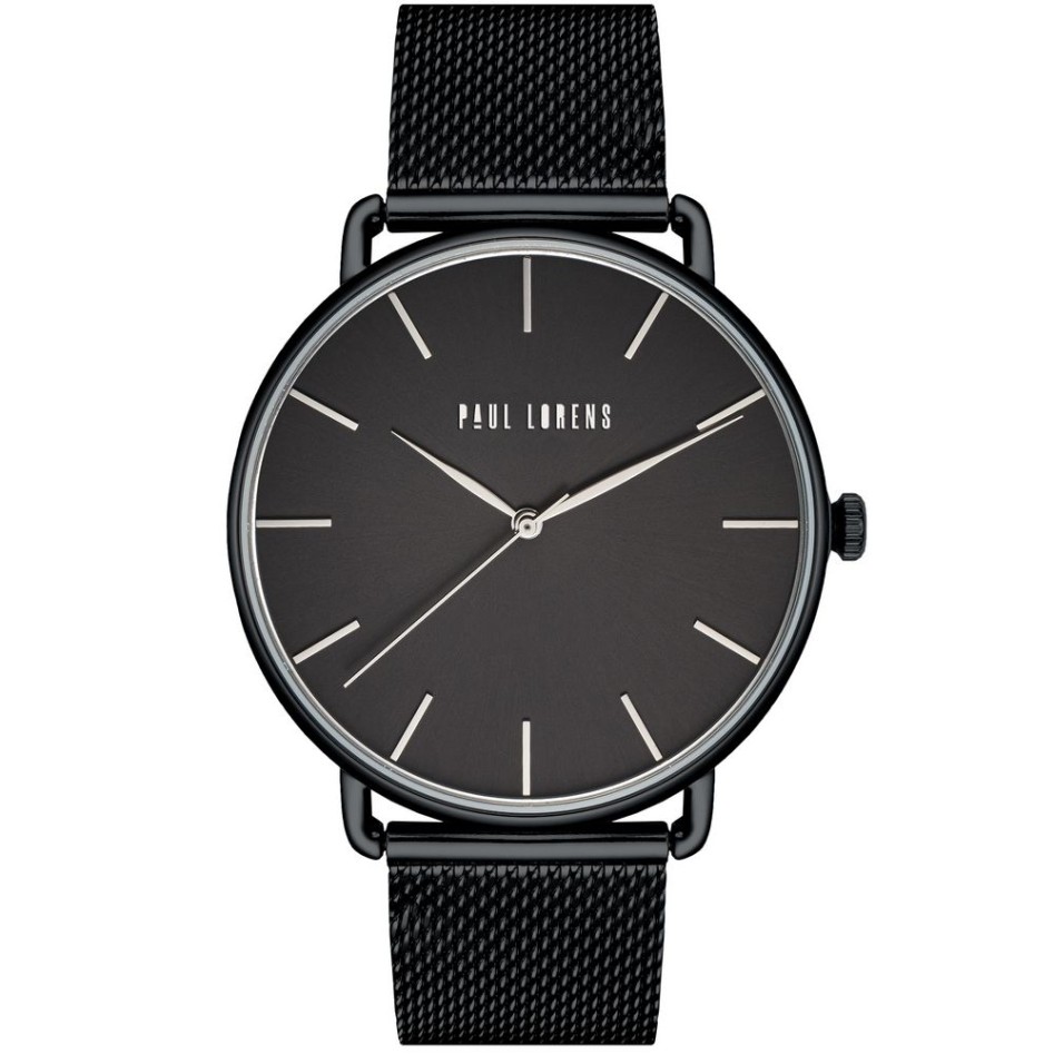 Zegarek Damski Paul Lorens PL13032B-1A1 na bransolecie mesh w kolorze Czarny/Czarny o szerokości 20/20mm