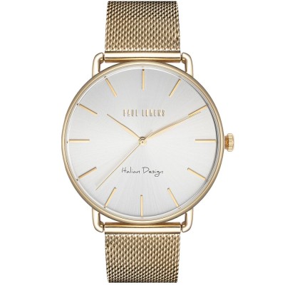 Zegarek Damski Paul Lorens PL13032B-3D1 na bransolecie mesh w kolorze Złoty/Złoty o szerokości 20/20mm