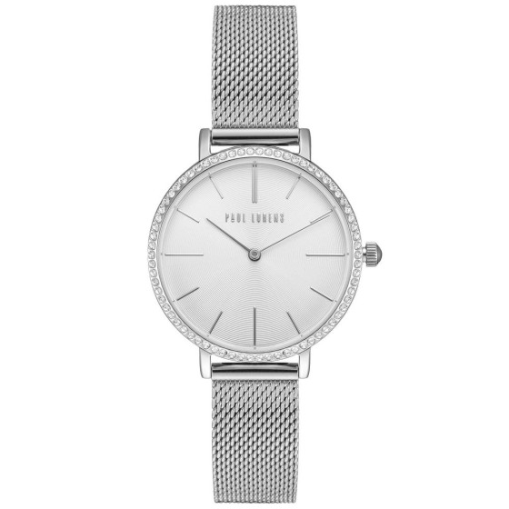 Zegarek Damski Paul Lorens PL12894B-3C1 na bransolecie mesh w kolorze Srebrny/Srebrny o szerokości 14/14mm