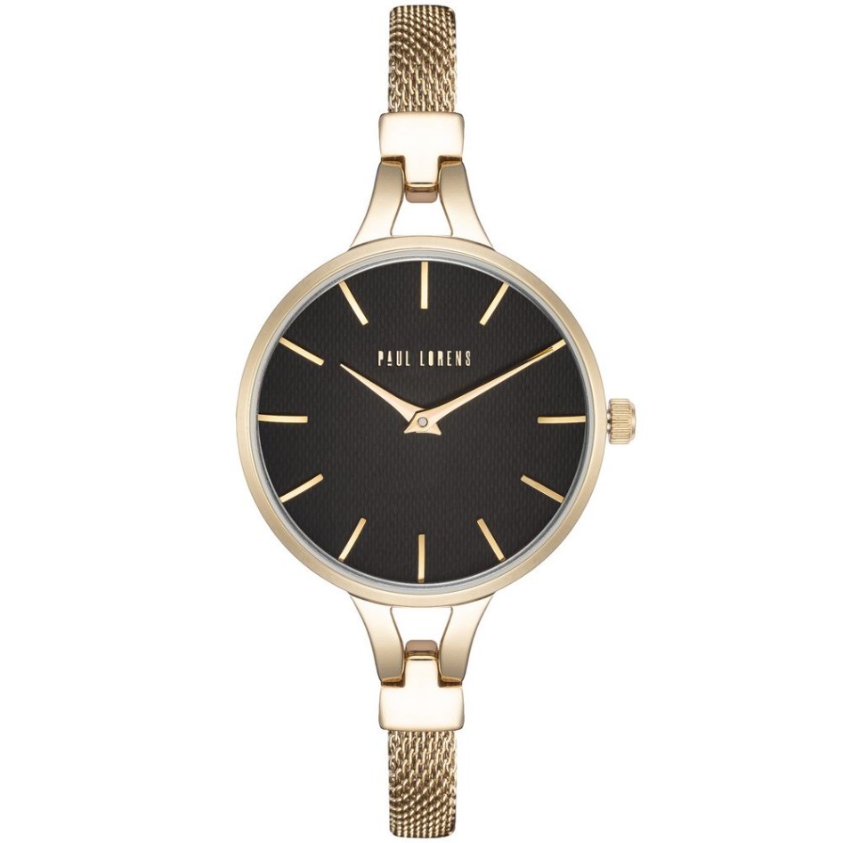 Zegarek Damski Paul Lorens PL12878B-1D1 na bransolecie mesh w kolorze Złoty/Złoty o szerokości 8/8mm