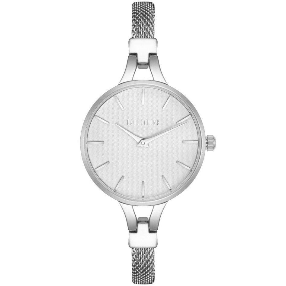 Zegarek Damski Paul Lorens PL12878B-3C1 na bransolecie mesh w kolorze Srebrny/Srebrny o szerokości 8/8mm