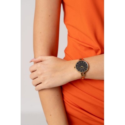 Zegarek Damski Paul Lorens PL12878B-1D1 na bransolecie mesh w kolorze Złoty/Złoty o szerokości 8/8mm