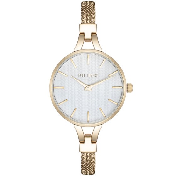 Zegarek Damski Paul Lorens PL12878B-3D1 na bransolecie mesh w kolorze Złoty/Złoty o szerokości 8/8mm