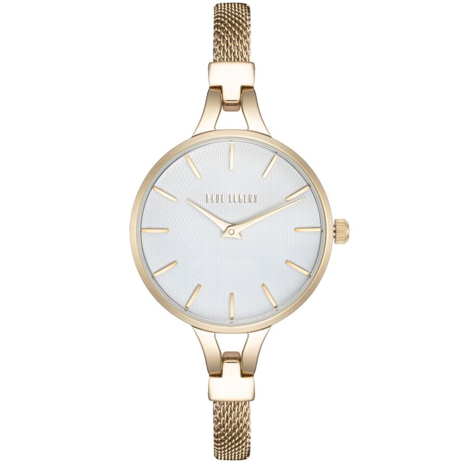 Zegarek Damski Paul Lorens PL12878B-3D1 na bransolecie mesh w kolorze Złoty/Złoty o szerokości 8/8mm