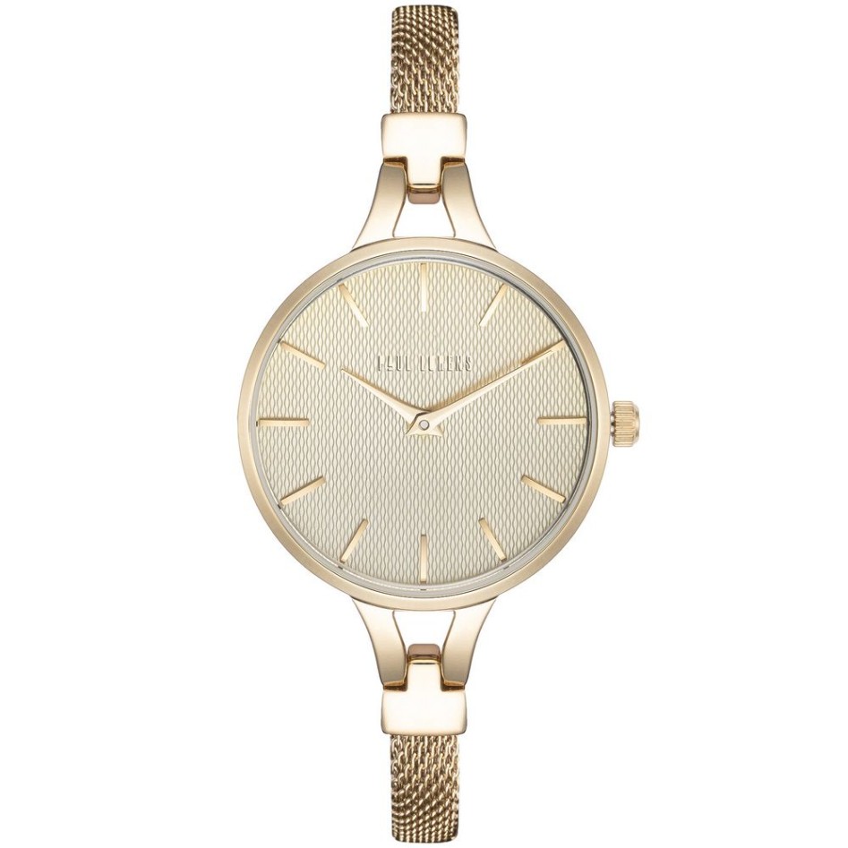 Zegarek Damski Paul Lorens PL12878B-4D1 na bransolecie mesh w kolorze Złoty/Złoty o szerokości 8/8mm