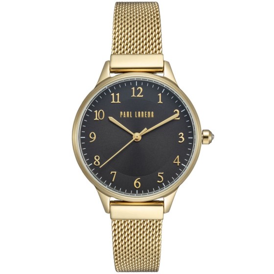 Zegarek Damski Paul Lorens PL12189B-1D1 na bransolecie mesh w kolorze Złoty/Złoty o szerokości 14/12mm