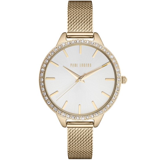 Zegarek Damski Paul Lorens PL11312B2-3D1 na bransolecie mesh w kolorze Złoty/Złoty o szerokości 12/12mm