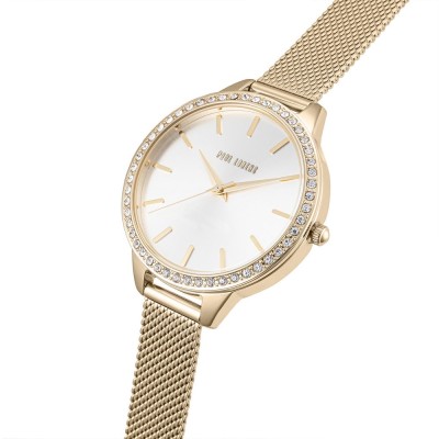 Zegarek Damski Paul Lorens PL11312B2-3D1 na bransolecie mesh w kolorze Złoty/Złoty o szerokości 12/12mm