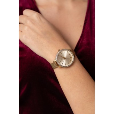 Zegarek Damski Paul Lorens PL11312B2-4D1 na bransolecie mesh w kolorze Złoty/Złoty o szerokości 12/12mm