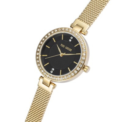 Zegarek Damski Paul Lorens PL10995B-1D1 na bransolecie mesh w kolorze Złoty/Złoty o szerokości 10/10mm