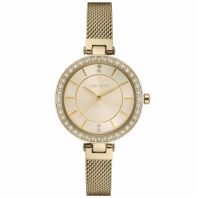 Zegarek Damski Paul Lorens PL10995B-4D1 na bransolecie mesh w kolorze Złoty/Złoty o szerokości 10/10mm