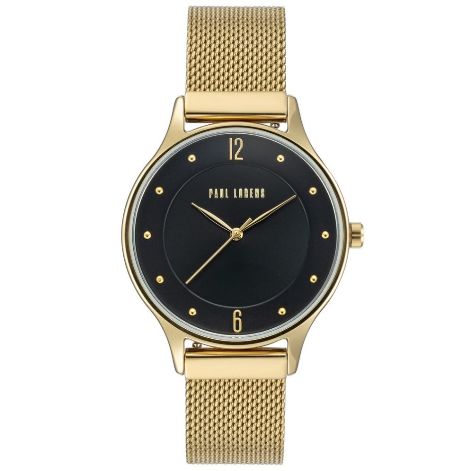 Zegarek Damski Paul Lorens PL10317B9-1D1 na bransolecie mesh w kolorze Złoty/Złoty o szerokości 16/16mm